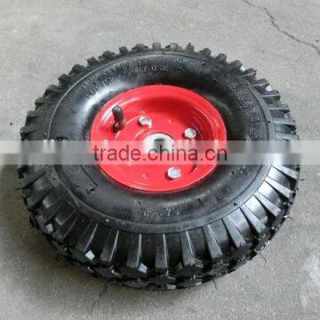 pneumatic rubber wheel 3.50-4/ go kart air wheel 350x4