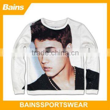 Hot selling cheap custom 3d printing sweatshirt