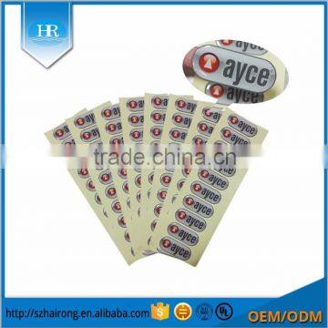 Manufacturer supplier custom 3d epoxy crystal sticker