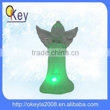 led color changing small acrylic light angel