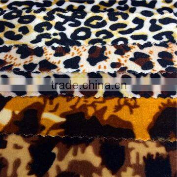 2015 new zebra printed roma knitting fabric