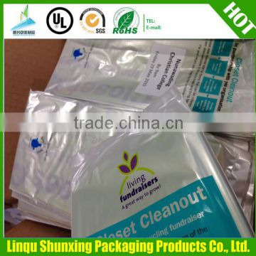 High Quality Government Collection Charity LDPE /HDPE Printed Plastic Bag for Donation