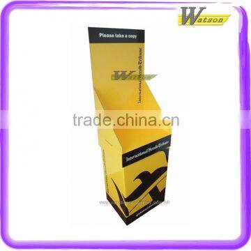 corrugated cardboard promotion dump bin display for fashion magazine