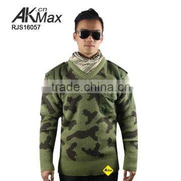 Wool/Acrylic Woodland Camouflage Security Sweater/Jersey