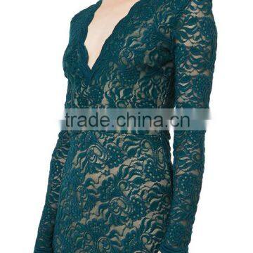 2016 V-neck Dress European Brand Dresses Elegant Dress Women photo-4