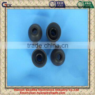 Black silicone earphone holder