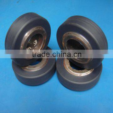 CNC Machining Black Nylon Polyamide PA6 Pulley Wheels With Bearings Quality Choice photo-6