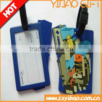 Fashion Fancy PVC Rubber Luggage Tag