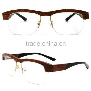 Fashion Rosewood half frame sunglasses manufacturer wholesale