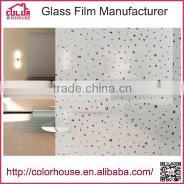 Popular star design self adhesive laser window film