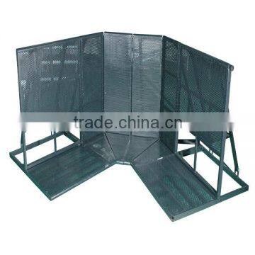 black coated aluminum crowd barriers cable ramp barrier corners