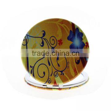 7cm Big Round Double Sided Foldable Metal Pocket Mirror With 16 Different Patterns On Cover photo-4