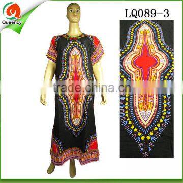 black and red women evening dress Fashion african ankara dashiki cotton clothes