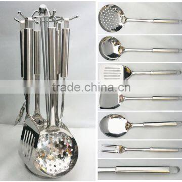 2014 Newest style Jieyang 7 PCS kitchen stainless steel utensil