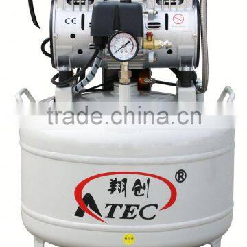 For two dental unit dental oilless air compressor/air pump