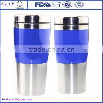 16-Ounce Capacity Auto Travel Coffee Mug Coffee Cup Vacuum Tumbler With Lids and Cup Sleeves photo-2