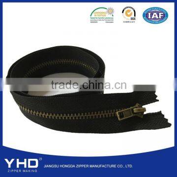 3 bronze metal zipper with factory price