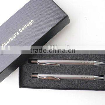 2pcs Metal ball Pen and roller pen Set In One Box/Gift Ball Pen Sets for Gifts or Promotional