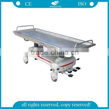 AG-HS012 Stainless steel platform hospital hydraulic stretcher patient