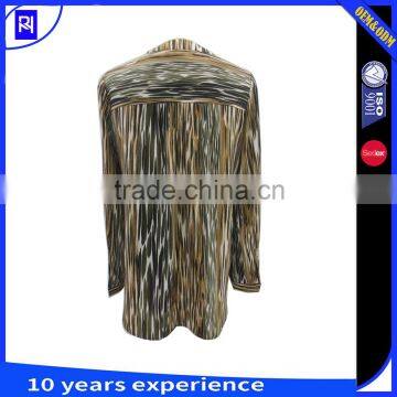 100% Silk CDC Digital Print Shirt Blouse Top Women Long Sleeve Casual Classic Fit With Front Patch Pocket photo-2