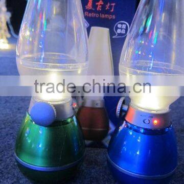 Blowing Control Retro Led Rechargeable Kerosene Lamps