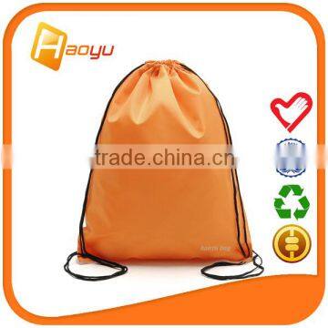 Recycled polyester drawstring bag with high quality