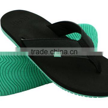 Men Mould Sole flip flops with arch,leather sandals