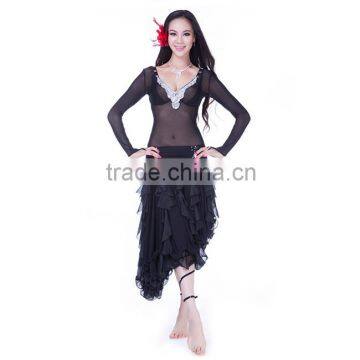 Sexy Black Belly Dance Dress latin costumes