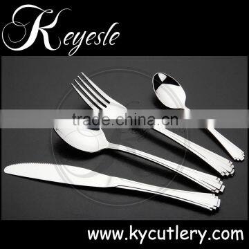 Elegant silverware set for Christmas dinner