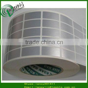 Custom Matt Silver Vinyl Labels, WaterProof Ploester Vinyl Stickers, Silver PET Vinyl Labels