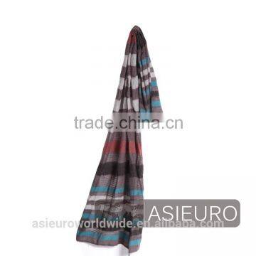 Yarn Dyed Stripe Polyester Scarf For Unisex, BSCI and Sedex Audit