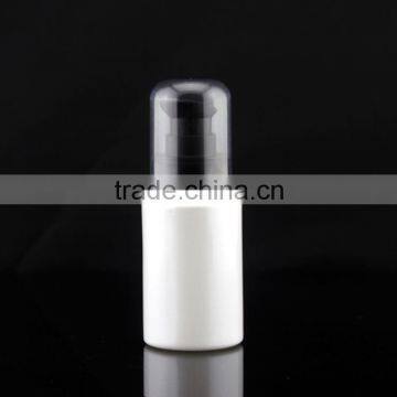 2016 NEW DESIGN mini white glass bottle with pump