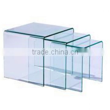 Tempered glass coffee table with AS/NZS2208:1996, BS6206, EN12150 certificate