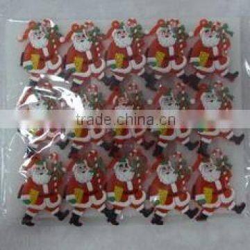Mini Breastpin With Light/Walking Santa Claus Shape Children Toys/Christmas Ornament