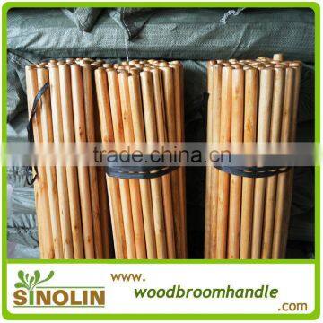 China factory direct wholesale varnished wooden floor mop handle