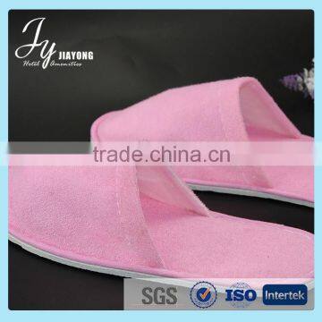 Popular fancy simple women red bedroom slippers fro hotel use