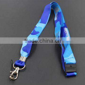 Custom polyester printing lanyard, satin ribbon lanyards