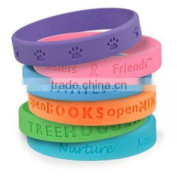 China Supplier Hot Selling Nice Design Good Quality Stocked thin silicone bracelet