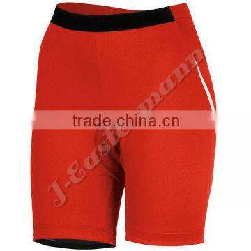 Red Cyling Short with Chamoise Padding, High Quality Lycra Fabric