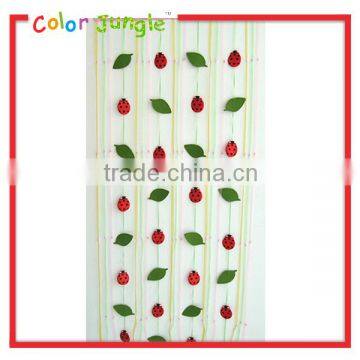 Leaves and bugs cute kids room door curtain Decorative curtain door curtain