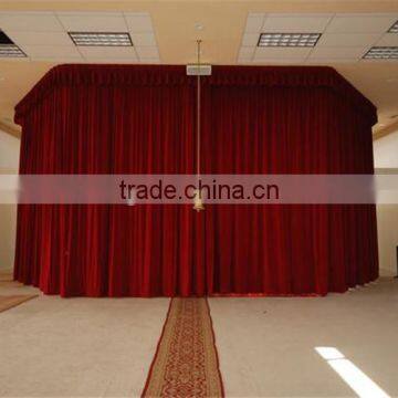 New fashion velvet church curtains with motor for sale