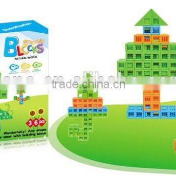 BNE100851 36pcs natural world plastic Educational building block