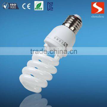 25W halogen half spiral low price energy saving lamp