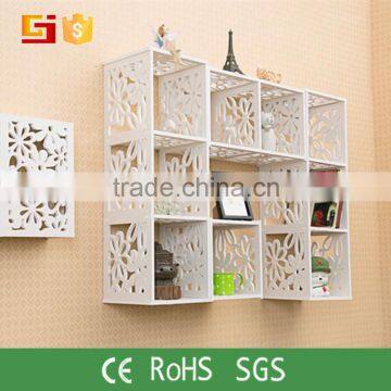 Cheap Sets 3 Wood Bookcase Wall Shelf Unit Shelf Cabinet