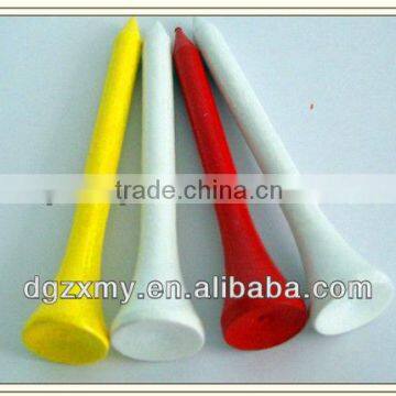 Wholesale custom logo wooden golf tee colorful golf tee