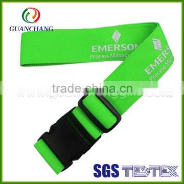 wholesale rainbow color custom elastic luggage strap with plastic buckle