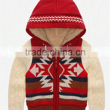 2016 New design baby Winter cotton knitted cardigan