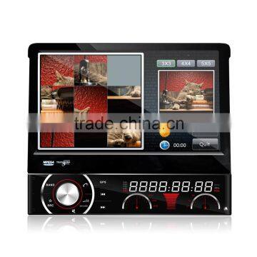 Winmark 7 Inch 1 Din Car Stereo Motorized Retractable Monitor Touch Screen Wifi 3G GPS Bluetooth Digital TV Input Universal photo-2