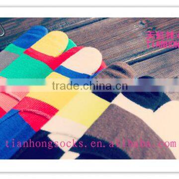 silicon gel heel antislip two toe men cotton invisible socks