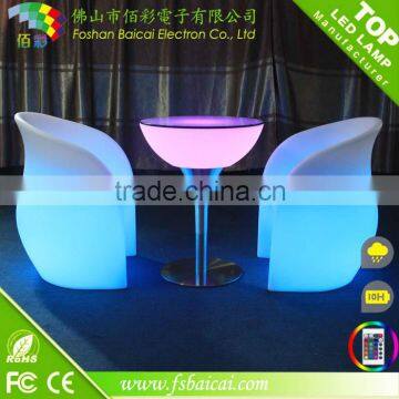 A RGB color changing coffee table /table and chair